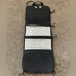 Black Vera Bradley Hanging Bathroom Organizer